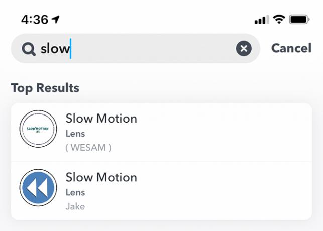 Snapchat Slow Motion-video