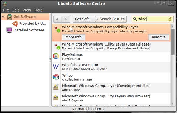 Ved at installere Wine kan du køre Windows-software på Linux