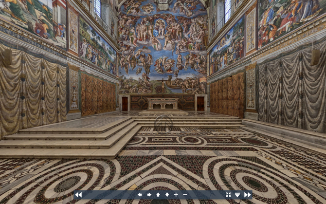 Det sixtinske kapel Virtuel rundvisning