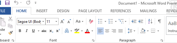 revision af Microsoft Word 2013
