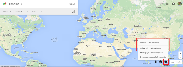 google-tidslinje