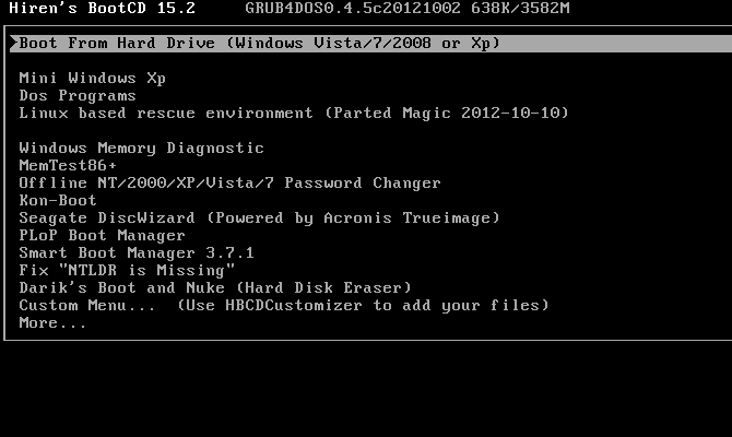Hirens Boot CD: All-in-One Boot CD til ethvert behov HBCD Main Menu 670x400