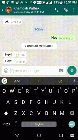 Gboard googlesøgning