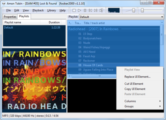 Spil musik som en lydfil med Foobar2000 [Windows] 2011 12 23 14h28 28