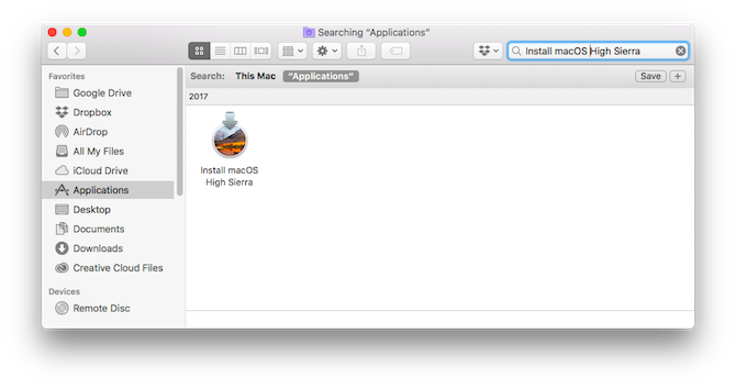 Sådan deaktiveres irriterende MacOS High Sierra-opdateringsmeddelelser Slet Mac OS High Sierra-opdatering