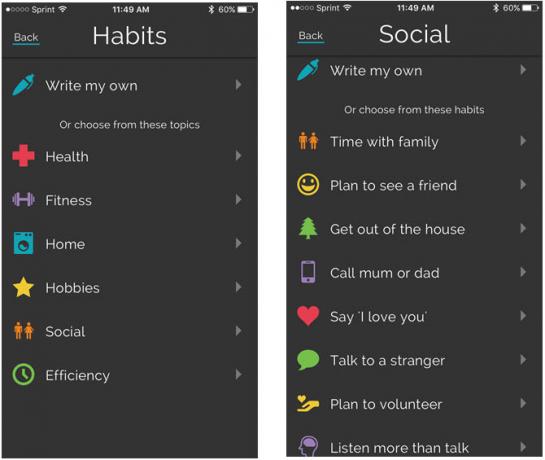 5 iPhone-apps, der kan gøre dig til en bedre person ProduktivHabits Opret iPhone