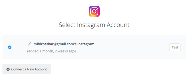 Instagram-download synes godt om Vælg Trigger Trin 2