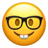 nørdebriller emoji-emoticon