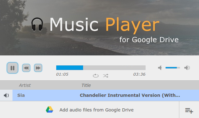 Google Drev Musikafspiller