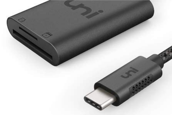 Produktbillede af Uni Micro SD-kortlæser til iPad Pro USB-C