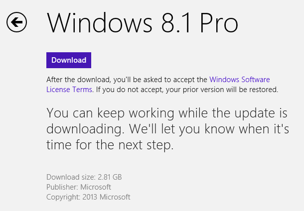 Windows 8.1. Opdatering