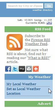 gratis vejr RSS feeds