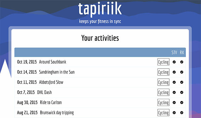 Runkeeper, Strava eller Garmin? Vælg One & Sync med resten-aktiviteterne