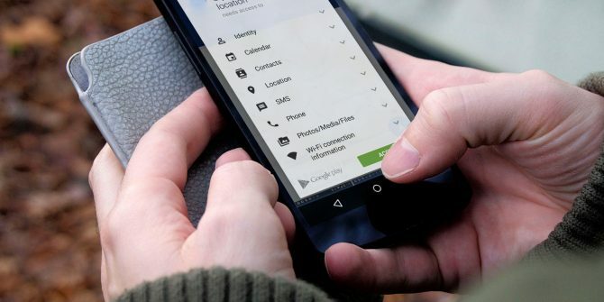Android bevægelsesføler sikkerhedsrisiko - apptilladelser