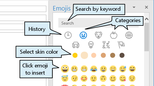 emojis udsigter