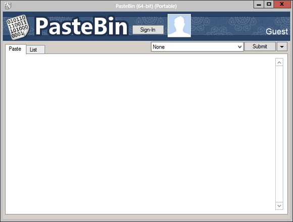 pastebin desktop til windows