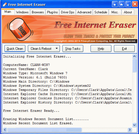 slet internethistorikcomputer