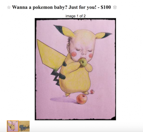 Weird Pokemon Craft Annonce på Craigslist