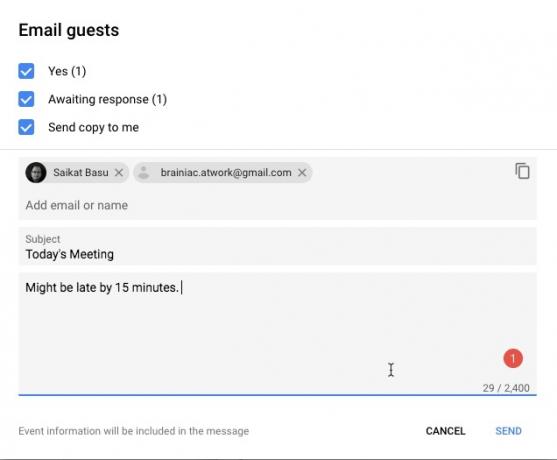 Google Kalender - E-mail-møde
