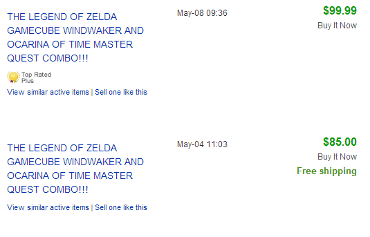 Zelda Wind Waker og Ocarina Master Quest Combo _ eBay