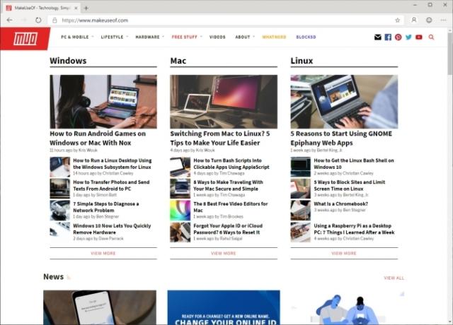 microsoft edge chrom browser makeuseof webside