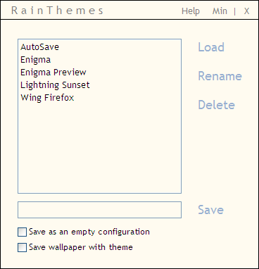 regnmeter tema manager