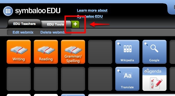Opret dit eget virtuelle læringsmiljø ved hjælp af SymbalooEDU 03d Symbaloo Tilføj webmix