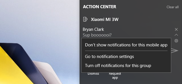 sync-android-meddelelser-Windows-action-center-Dont-show-meddelelser