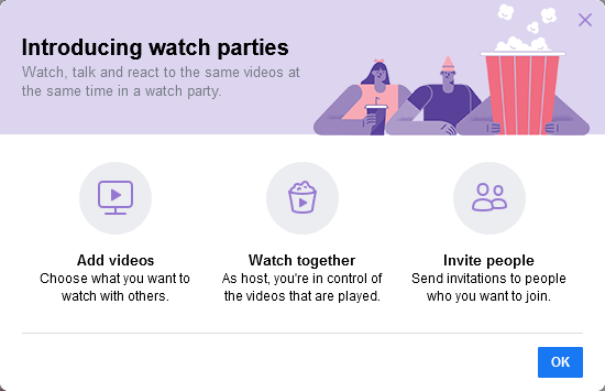 Facebook Watch Party-oversigt