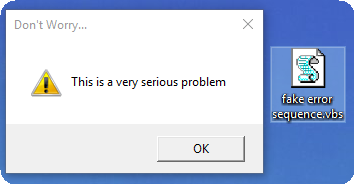 Et falskt virusscript