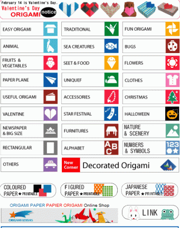 nemme origami-diagrammer