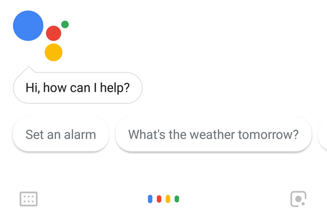 Google Assistant hovedskærm