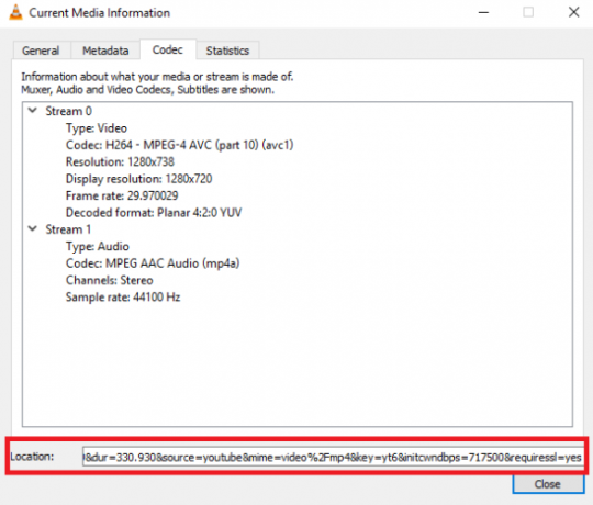 VLC YouTube-kilde