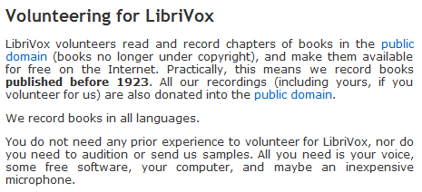 Hent gratis almindelige lydbøger fra LibriVox libravox3