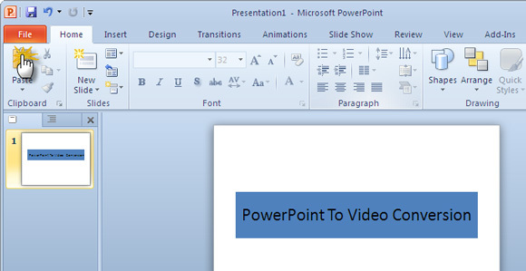 konverter powerpoint til video