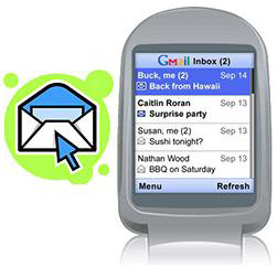 Videresend e-mails til din mobil