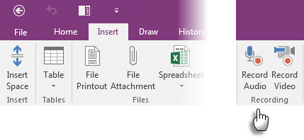 Microsoft OneNote - lydnotater
