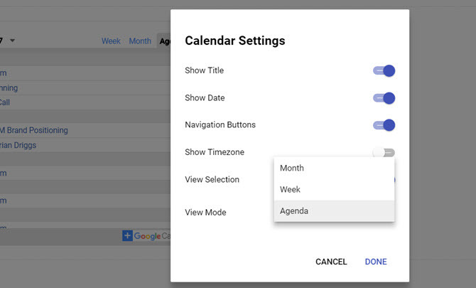 seje dashboards med google-websteder