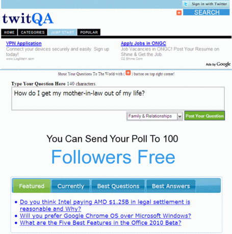 6 Twitter-webapps til at stille spørgsmål fra en Twitter Crowd twitQA