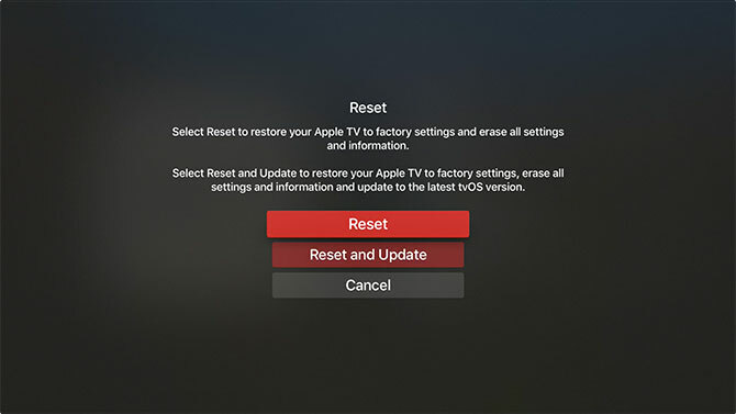 Sådan konfigureres og bruges din Apple TV Apple TV reset