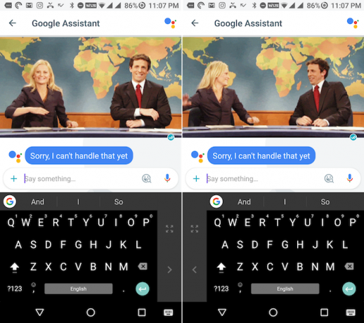 gboard med én hånd