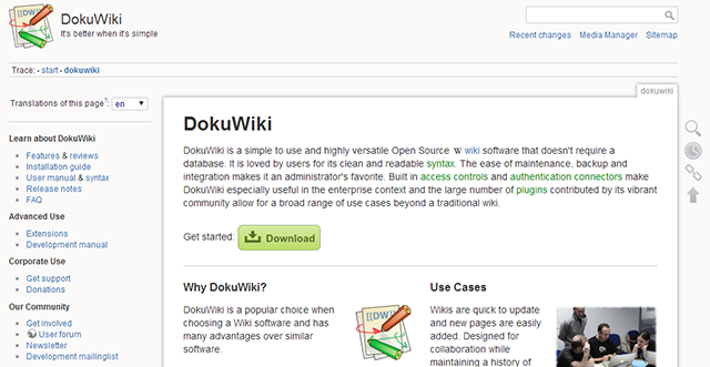 MediaWiki-alternativ-dokuwiki