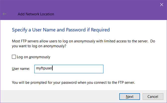 Sådan drejes Windows File Explorer til en FTP-klient windows 10 ftp brugernavn
