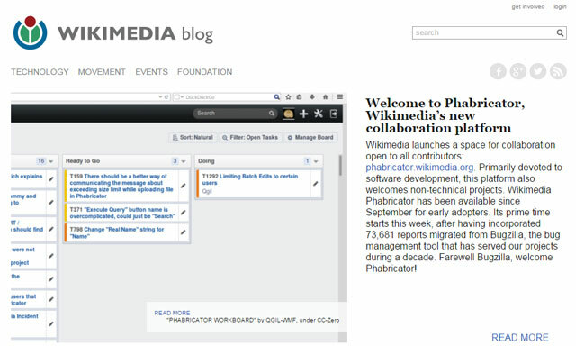 Wikimedia blog