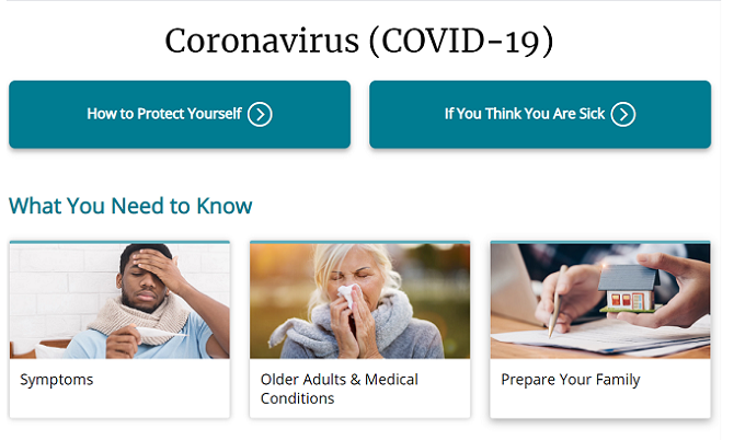 cdc coronavirus covid-19 oplysninger