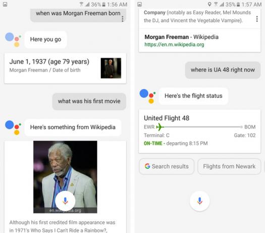 google assistent viden graf flystatus