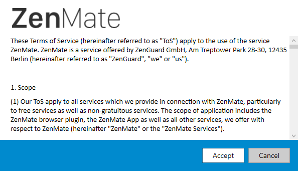 ZenMate VPN-gennemgang: Meditere om dit privatliv ZenMate-gennemgangsbetingelser